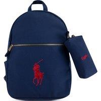 Embroidered Logo Cotton Backpack