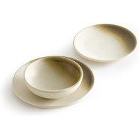 Set of 4 Macchiato Stoneware Plates