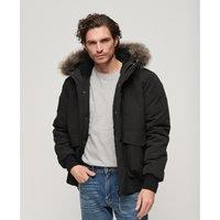 Everest Padded Bomber Jacket with Faux Fur Trim Hood