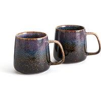 Set of 2 Ozane Reactive Enamel Stoneware Mugs