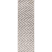 Chevron Flatweave Runner Rug - 240x66cm