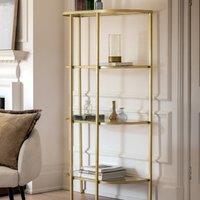 Hana Luxe Curved Glass & Mirror Display Unit