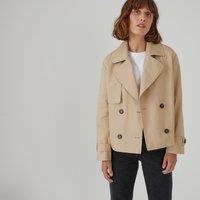 Cotton Short Trench Coat