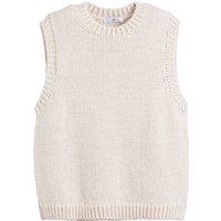 Knitted Vest Top with Crew Neck