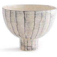 Sorilis Striped Ceramic Standing Bowl