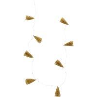 150cm Gold Brush Tree Garland with LED Lights