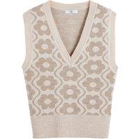 Floral Jacquard Knitted Vest Top