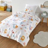 Mermaid Polycotton Bed Set with Square Pillowcase