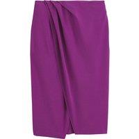 Knee-Length Wrapover Skirt