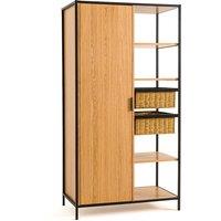 Belti Oak Veneer Single Wardrobe