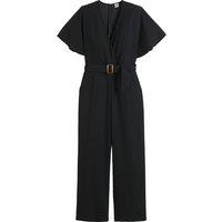 Crossover, Belted Jumpsuit, Length 30"