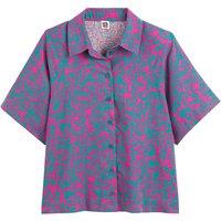 Floral Cotton/Linen Shirt