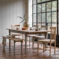 Ende Shaker-Style Oak Extendable Farmhouse Dining Table (Seats 6 -10)