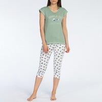 Sud Cotton Cropped Pyjamas with Short Sleeves