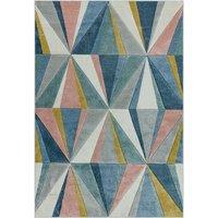 Diamond Pattern Hand Carved Rug