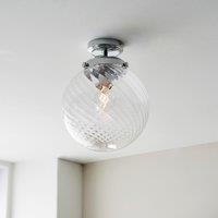 Maurice Spiral Bathroom Flush Ceiling Light