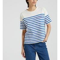 Montpar Out of Office T-Shirt in Breton Striped Organic Cotton