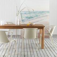 Lia Rectangular Acacia Garden Dining Table (Seats 6-8)