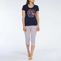 Baignade Cropped Pyjamas in Cotton Jersey