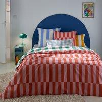 Tabaka Red 50% Recycled Cotton Duvet Cover