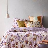 Cme Floral 100% Cotton Satin 300 Thread Count Duvet Cover