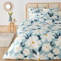 Chandra Floral 100% Cotton Bed Set with Square Pillowcase