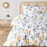 Jeanille Floral 100% Cotton Bed Set with Square Pillowcase