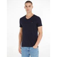 Cotton Slim Fit T-Shirt with V-Neck