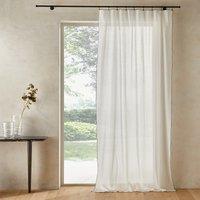 Halka 100% Organic Washed Cotton Voile Sheer Curtain Panel