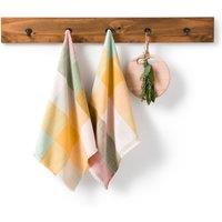 Set of 2 Formia Dyed-Woven 100% Cotton Tea Towels