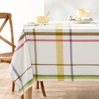 Breda Checked 100% Washed Cotton Tablecloth