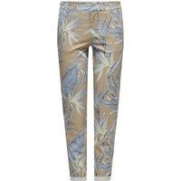 Leaf Print Cotton Chinos