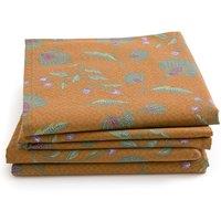 Set of 4 Damrey Floral 100% Washed Cotton Napkins