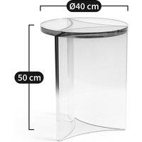 Akrili Gradient Acrylic Round End Table