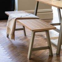 Ende Solid Oak Shaker Style Trestle 3 Seater Dining Bench (150 cm)