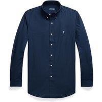 Plain Cotton Poplin Shirt in Slim Fit