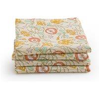 Set of 4 Cyrille Floral 100% Washed Cotton Napkins