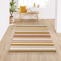 Dinae Striped 100% Wool Rug