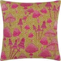 Mushroom Fields Abstract Cushion