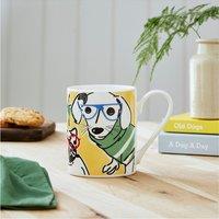 Mug Meirion Bright Yellow Dog Mug