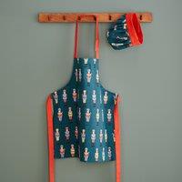 Christmas Nutcracker Kids Apron & Hat Set