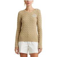 Montiva Cable Knit Jumper in Cotton with Crew Neck