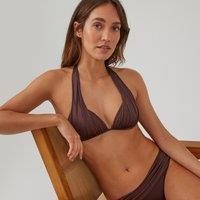 Draped Halterneck Bikini Top