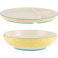 World Foods Multi-Cuisine Bowl & Divider Plate