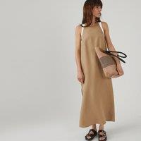 Linen Mix Sleeveless Dress