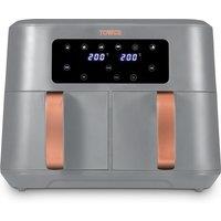 Vortx 8.5L Dual Basket Air Fryer with Chrome Trim- T17137