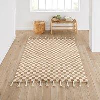 Ochino Checkerboard Tassel 100% Wool Rug