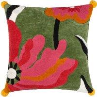 Poppy Embroidered Cushion
