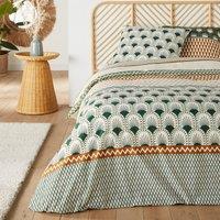 Lilia Cotton Duvet Cover Set with Rectangular Pillowcase