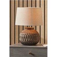 Aztec Texture Ceramic Table Lamp